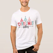 T-shirt En Tri-matière Vibes de Noël - Festive Tree Design (Recto)