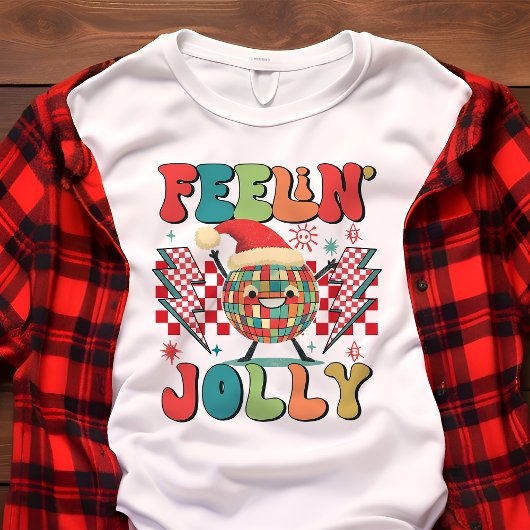 T-shirt En Tri-matière Vibes de Noël Jolly Retro