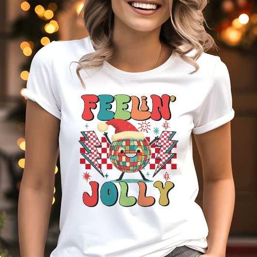 T-shirt En Tri-matière Vibes de Noël Jolly Retro