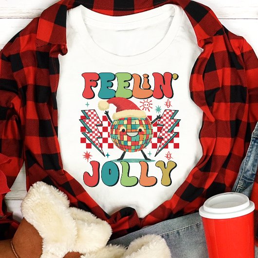 T-shirt En Tri-matière Vibes de Noël Jolly Retro
