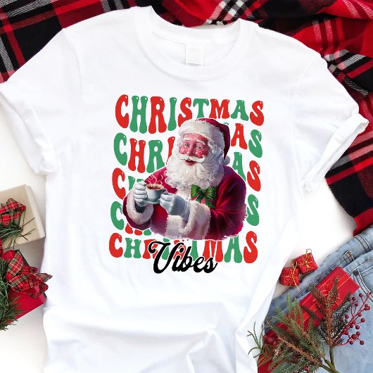 T-shirt En Tri-matière Vibes de Noël Père Noël