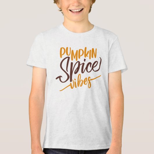 T-shirt En Tri-matière Vibes d'épices citrouilles (Recto)