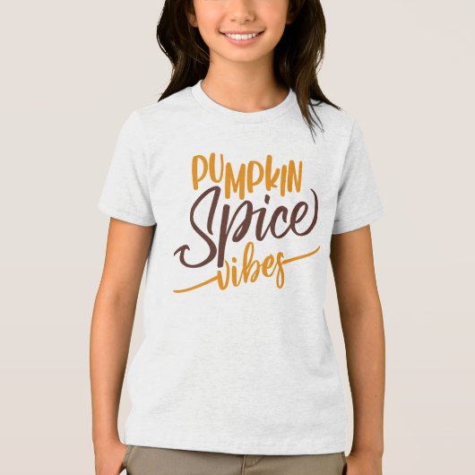 T-shirt En Tri-matière Vibes d'épices citrouilles (Recto)