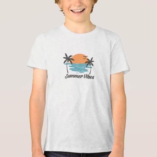 T-shirt En Tri-matière vibes d'été (Recto)
