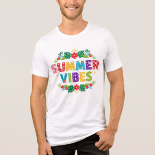 T-shirt En Tri-matière Vibes d'été Design floral-54504