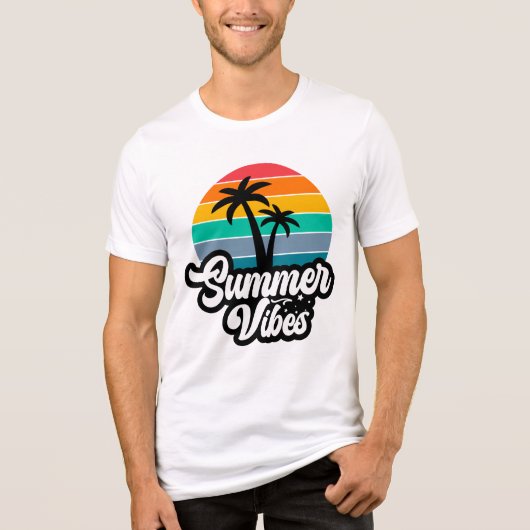 T-shirt En Tri-matière Vibes d'été Lac tropical Scène-32922 (Recto)