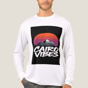 T-shirt En Tri-matière Vibes du Caire Vintage Style de rue égyptien & V