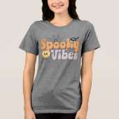 T-shirt En Tri-matière Vibes éffrayantes Halloween Cute Citrouille chauve (Recto)