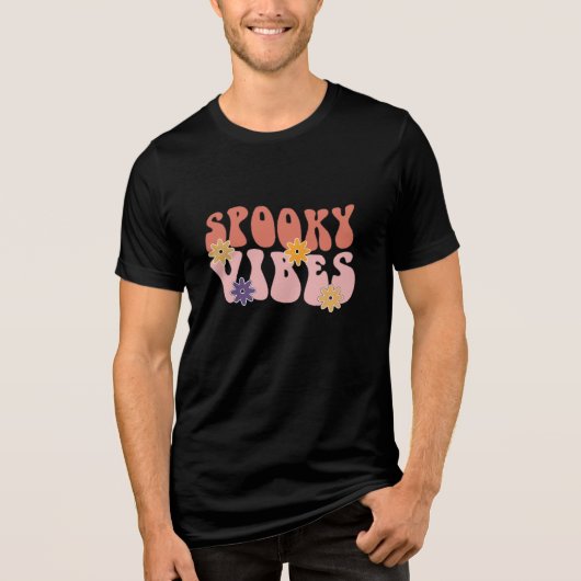 T-shirt En Tri-matière Vibes Éffrayantes rétro Super Halloween (Recto)