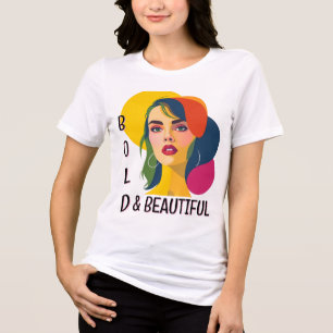 T-shirt En Tri-matière Vibrant Pop Art Femme