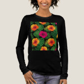 T-shirt En Tri-matière Vibrant Tropical Hibiscus Flower All-Over Print Sh (Recto)