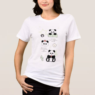 T-shirt En Tri-matière Vie de Panda Heureuse