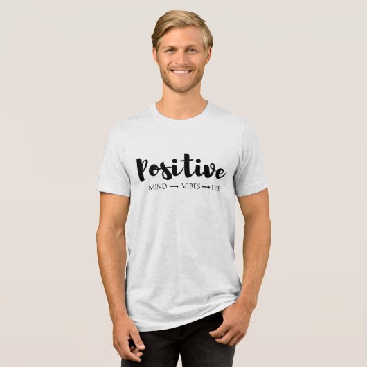 T-shirt En Tri-matière Vie positive des troubles de l'esprit (Recto plein)