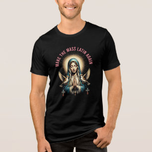 T-shirt En Tri-matière Vierge catholique Marie Messe latine