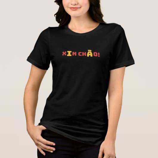 T-shirt En Tri-matière Vietnamien "Xin Chào !" T-shirt (Recto)