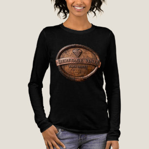 T-shirt En Tri-matière Vignes Patrimoine Napa Valley Fût de Vin à Manches