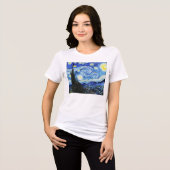 T-shirt En Tri-matière Vincent Van Gogh, La nuit étoilée peinture (Recto plein)