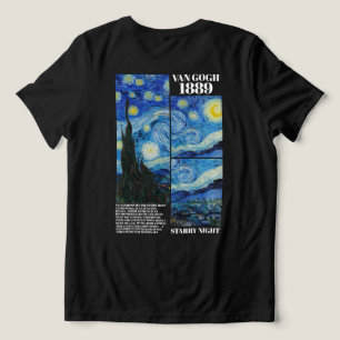 T-shirt En Tri-matière Vincent Van Gogh Nuit Étoilée 1889 Art