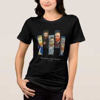 T-shirt En Tri-matière Vincent Van Gogh portrait and qoute 