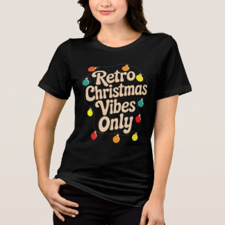 T-shirt En Tri-matière Vintage Christmas Quote Design – Retro Holiday