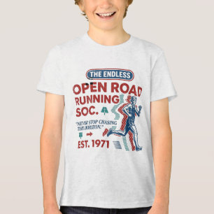 T-shirt En Tri-matière Vintage Open Road Running Club Rétro Runner Tee