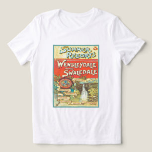 T-shirt En Tri-matière Vintage Yorkshire Railroad Tourist Guide Art Couve