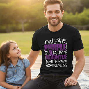 T-shirt En Tri-matière Violet pour le soutien à l'épilepsie de ma fille