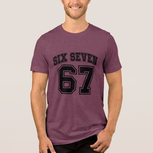 T-shirt En Tri-matière Viral Six Seven (67) Meme  (Recto)
