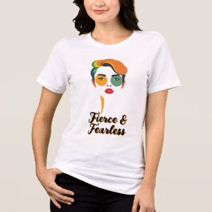 T-shirt En Tri-matière Visage Abstrait de l'art pop