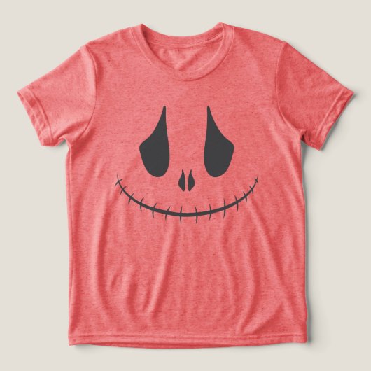 T-shirt En Tri-matière Visage de citrouille sculpté souriant (Design Recto)