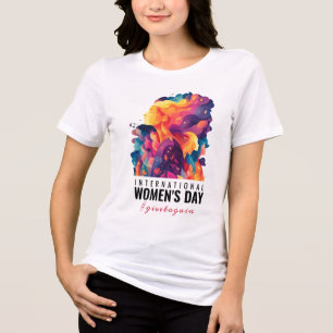 T-shirt En Tri-matière Visages Colorés Journée Internationale des Femmes