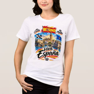 T-SHIRT  EN TRI-MATIÈRE ¡VIVA ESPAÑA!