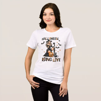 T-shirt En Tri-matière Vive Halloween sorcière T-shirt Éffrayant