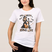 T-shirt En Tri-matière Vive Halloween sorcière T-shirt Éffrayant (Recto)