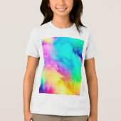 T-shirt En Tri-matière Vivid Rainbow Fluffy Fur Texture-75201 (Recto)