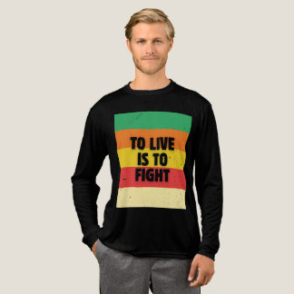 T-shirt En Tri-matière Vivre, c'est combattre - Retro Stripes Inspiration