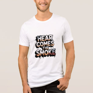 T-SHIRT  EN TRI-MATIÈRE VOICI LA FUMÉE 