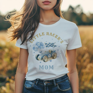 T-shirt En Tri-matière Voiture de course aquarelle petit pilote maman gar