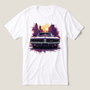 T-shirt En Tri-matière Voiture Musclée Graffiti