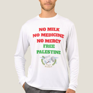 T-shirt En Tri-matière Voix de la Palestine - L'humanité pleure pour la j