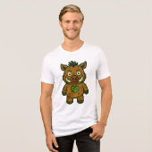 T-shirt En Tri-matière Voodoo Boar - Patchy Warrior Piglet (Recto plein)