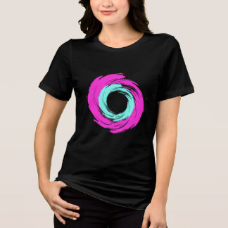 T-shirt En Tri-matière Vortex Rosa e Azul Claro