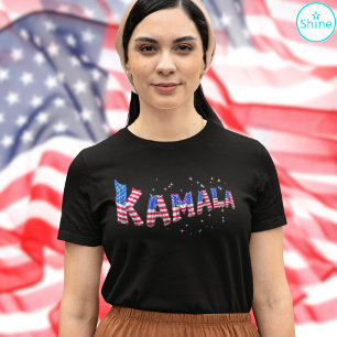 T-shirt En Tri-matière Vote Kamala Harris pour le président USA Pavillon