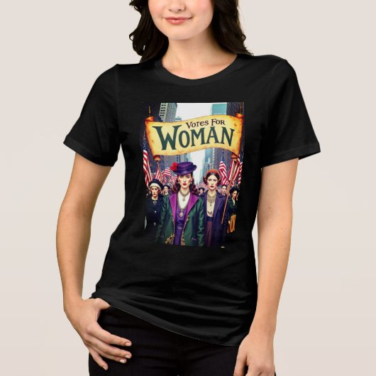 T-shirt En Tri-matière Votes Pour Le Suffrage Féminin 2025 (Recto)