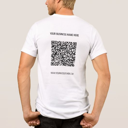 T-shirt En Tri-matière Votre code QR Texte personnalisé Professionnel Pro (Verso)