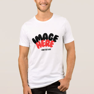 T-shirt En Tri-matière Votre image ou logo et texte personnalisé