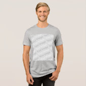 T-shirt En Tri-matière Votre image Premium Bella Canvas Tri-Blend T-shirt (Recto plein)