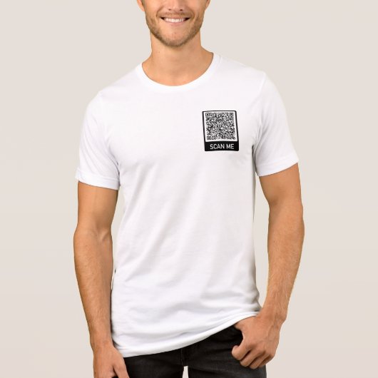 T-shirt En Tri-matière Votre QR Code Scan Info Cadeau Personnalisé Funny (Recto)