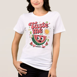 T-SHIRT EN TRI-MATIÈRE VOUS ALLONS Y GOÛTER !