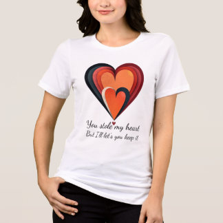 T-shirt En Tri-matière Vous avez volé mon coeur - Idée de cadeau romantiq